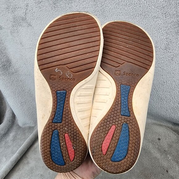 Spenco Shoes Womens Size 7 Andi Tan Leather Sandals *Read* - Picture 8 of 11